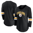 Steelers Women's Fanatics First Team Arch 3/4 Sleeve T-Shirt