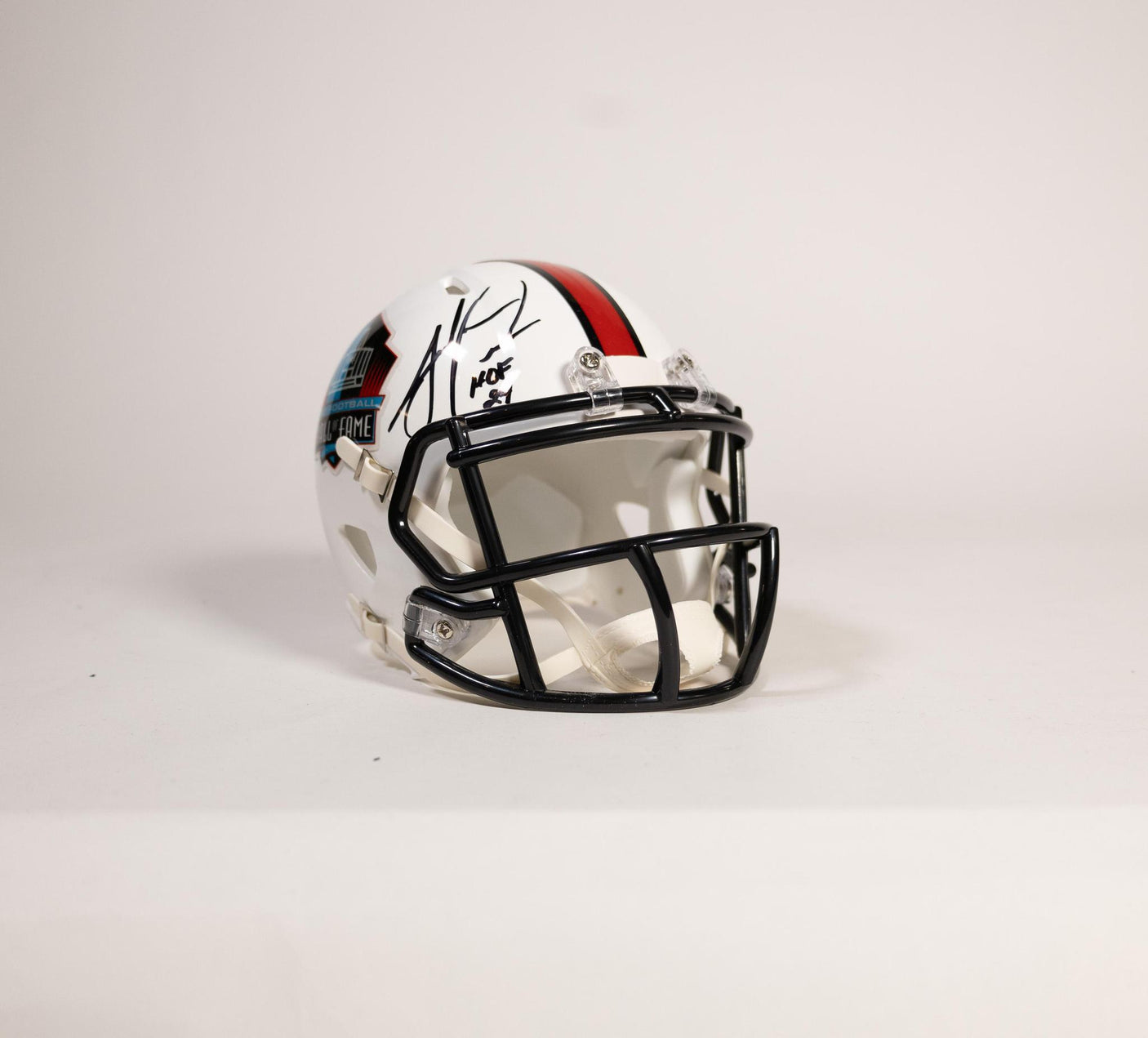 Julius Peppers Autographed Hall of Fame White Mini Helmet