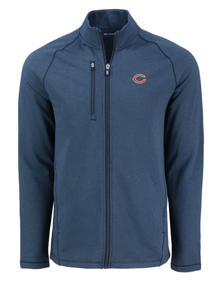 Bears Cutter and Buck Men's Navy Peshastin Eco Fleece Full Zip Jacket