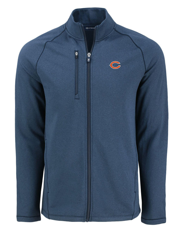 Bears Cutter and Buck Men's Navy Peshastin Eco Fleece Full Zip Jacket