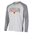 Browns Concepts Sport Ledger Raglan Long Sleeve Henley T-Shirt