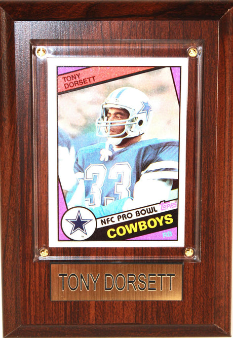 Tony Dorsett 4x6 Plaque