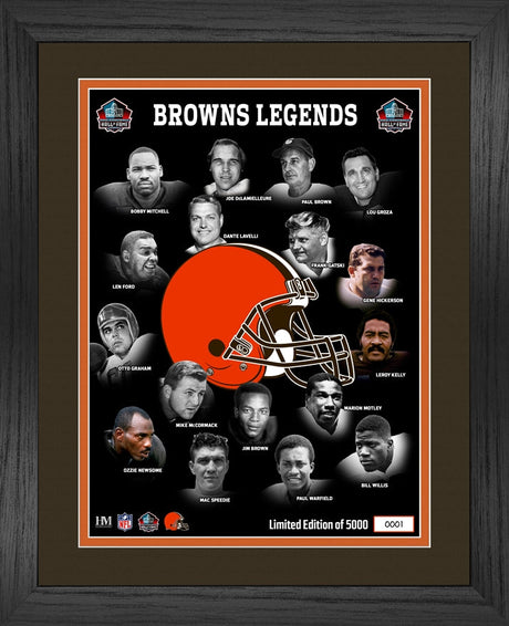 Browns Hall of Fame Inductees Legacy Frame