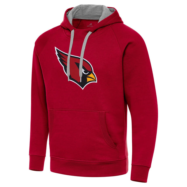 Cardinals Antigua Men's Dark Red Cloud Pullover Hoodie Pro Football Hall of Fame