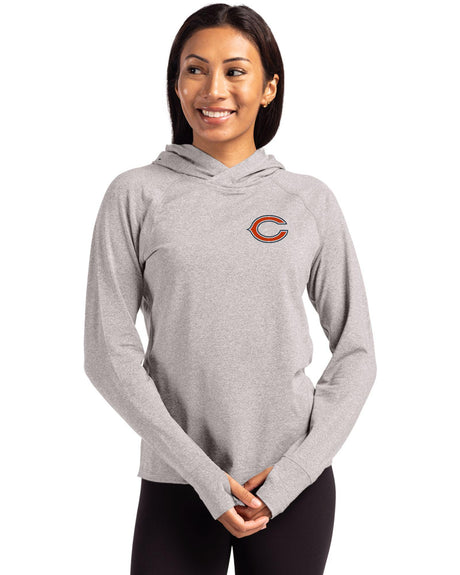 Bears Cutter & Buck Women's Adapt Eco Heather Hooded Pullover