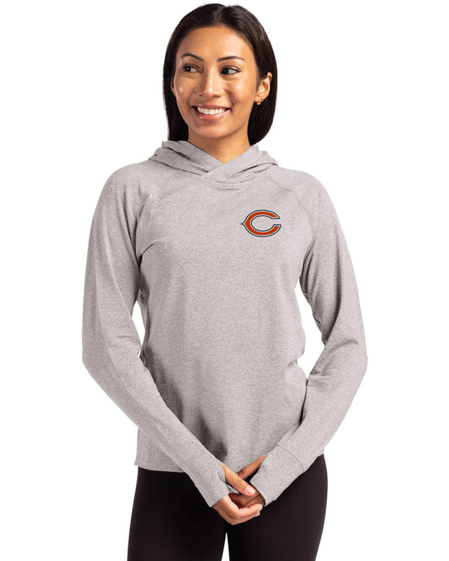 Bears Cutter & Buck Women's Adapt Eco Heather Hooded Pullover