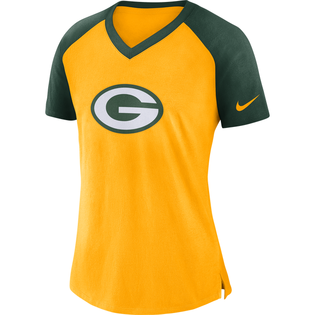Packers Women's Nike V-Neck T-Shirt