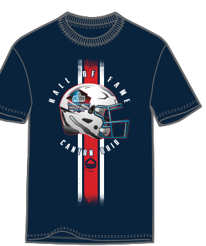 Hall of Fame 2025 Youth Play Hard Helmet T-Shirt