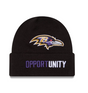 Ravens 2025 New Era Men's Inspire Change Black Knit