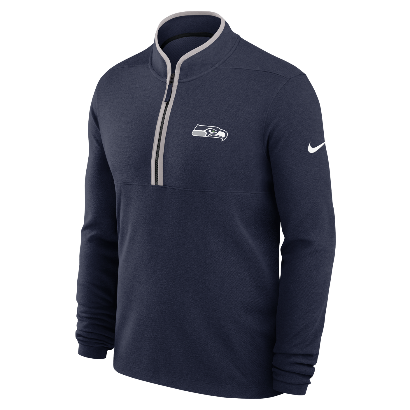 Seahawks 2026 Nike Men's Victory Half Zip Jacket (10302642487572)