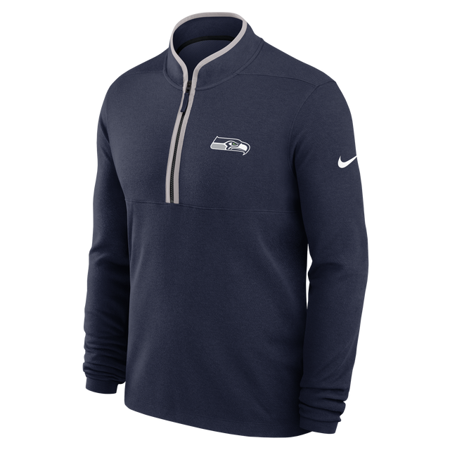 Seahawks 2026 Nike Men's Victory Half Zip Jacket (10302642487572)