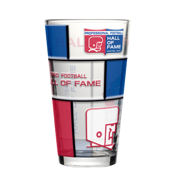 Hall of Fame Stained Glass Quilted Pint Glass