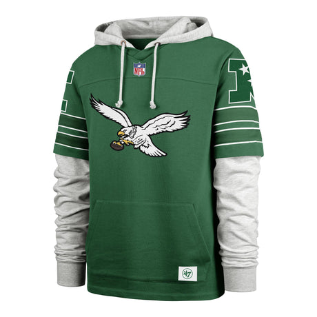 Eagles 2024 '47 Brand Historic Cornerback Lacer Sweatshirt