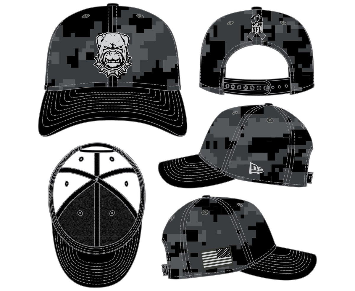 Browns 2026 New Era Men's 9SEVENTY Dawg Salute to Service Hat Pro Football Hall of Fame