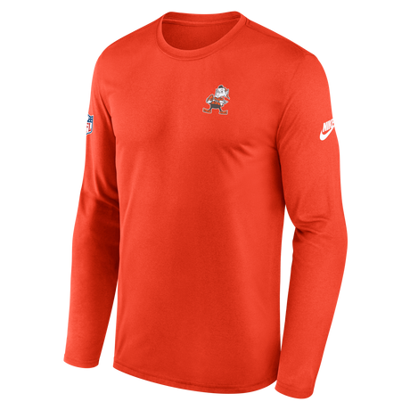 Browns 2025 Nike Men's Long Sleeve Legend Alternate T-Shirt