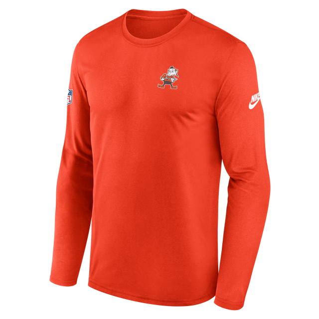 Browns 2025 Nike Men's Long Sleeve Legend Alternate T-Shirt