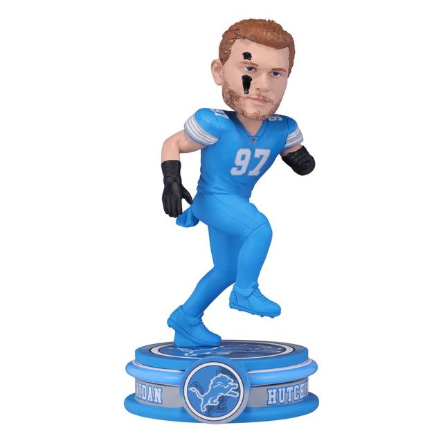 Lions Aidan Hutchinson 8 Inch Neon Bobblehead Pro Football Hall of Fame