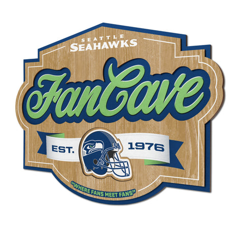 Seahawks 3D Fan Cave Wall Sign