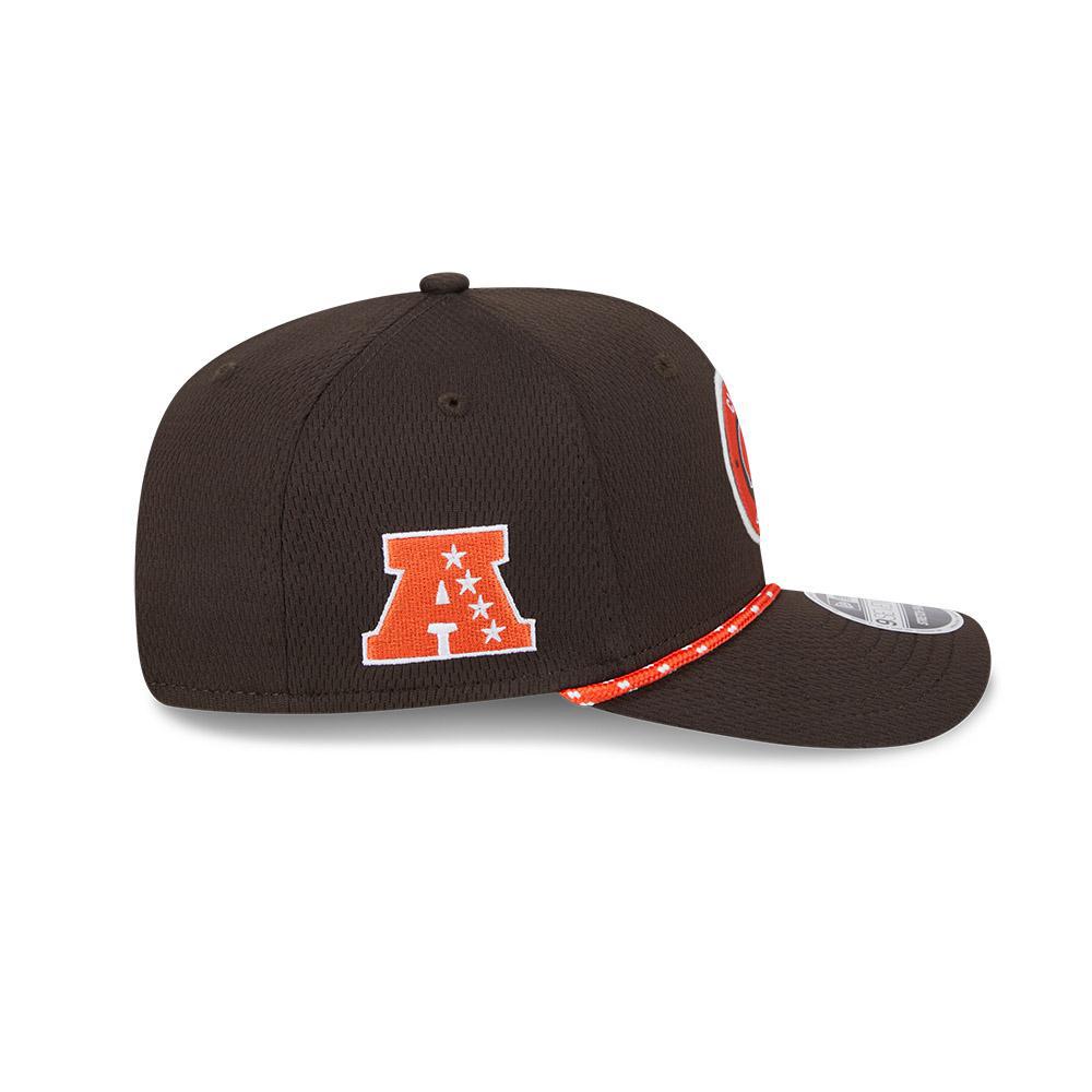 Browns Men's New Era 2024 9SEVENTY Stretch Snap Sideline Hat