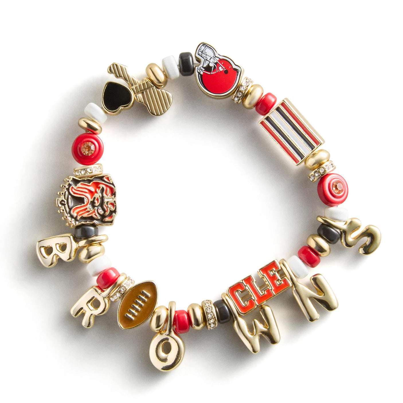 Browns Motif Beaded Bracelet