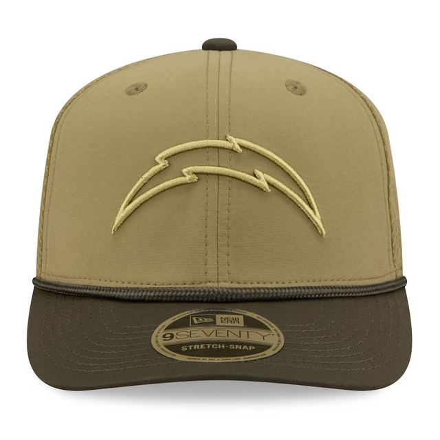 Chargers 2025 New Era Men's 9SEVENTY Salute to Service Hat