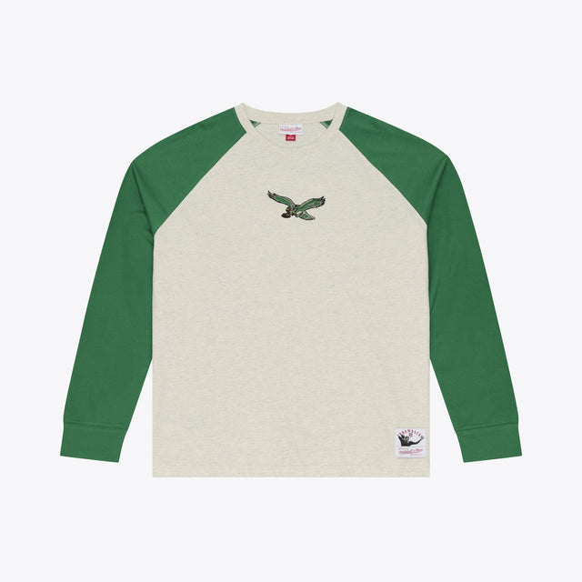 Eagles 2026 Mitchell & Ness Retro Roots Premium Long Sleeve T-Shirt