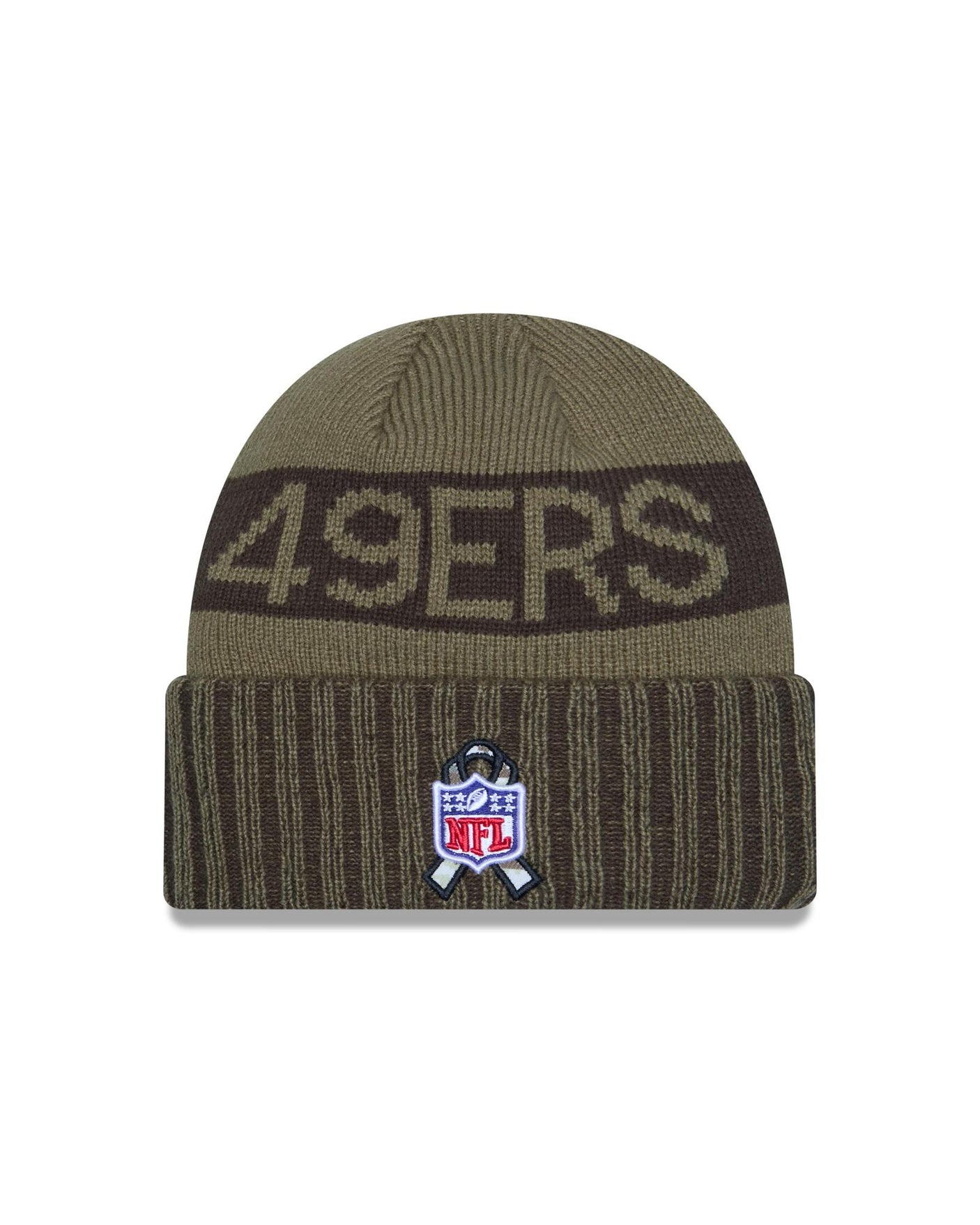 49ers 2025 Men's New Era Salute to Service Knit