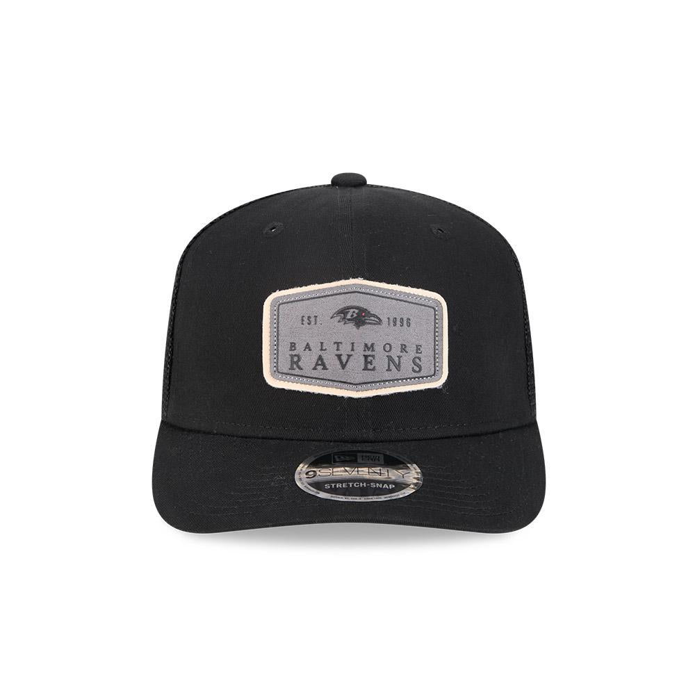 Ravens Men's New Era 9SEVENTY Stretch Snap Labeled Hat