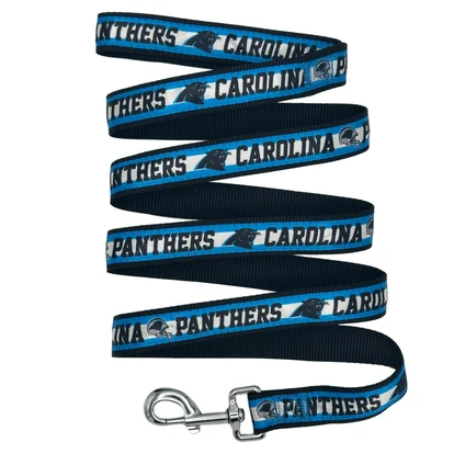 Panthers Pets First Satin Dog Leash