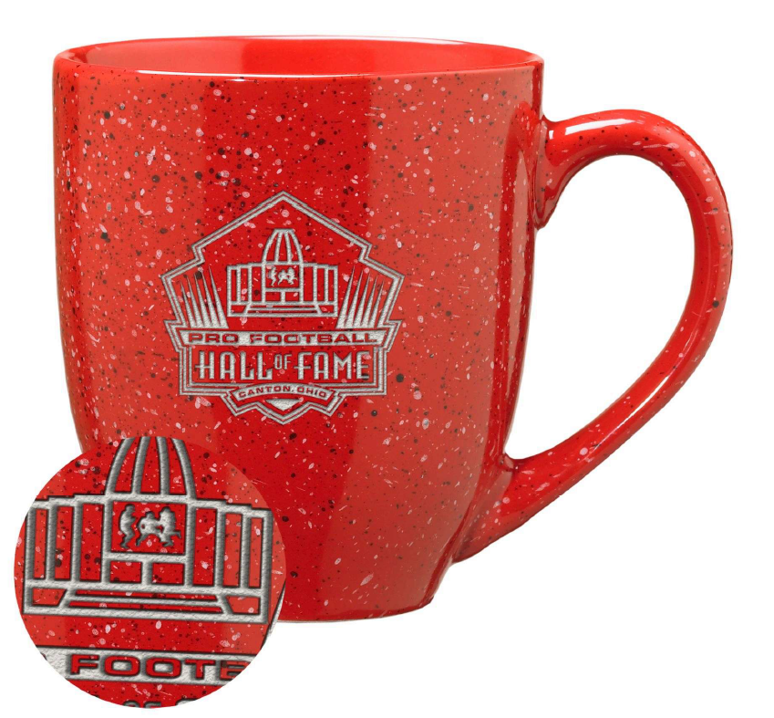 Hall of Fame 16oz Red Speckled Ceramic Coffee Mug