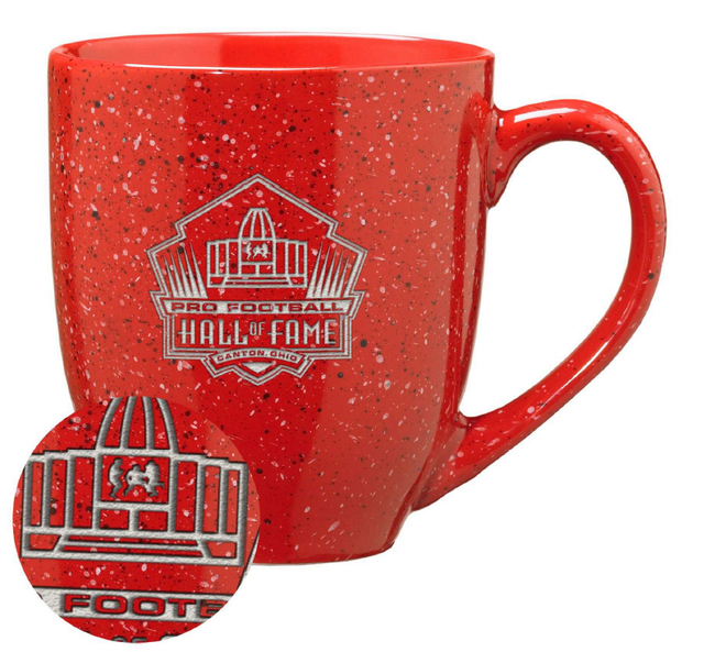 Hall of Fame 16oz Red Speckled Ceramic Coffee Mug