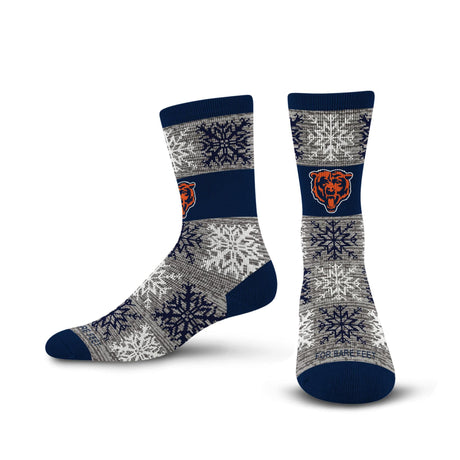 Bears 2026 Big Snowflakes Sock Pro Football Hall of Fame