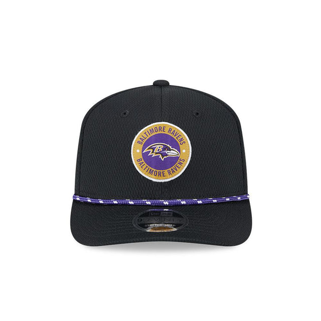 Ravens Men's New Era 2024 9SEVENTY Stretch Snap Sideline Hat