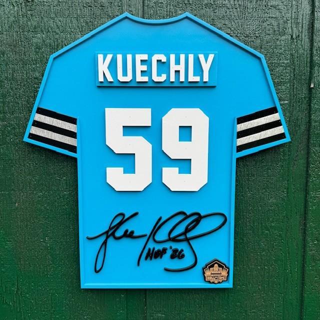 Luke Kuechly Class of 2026 Wood Jersey 3D Sign - DS