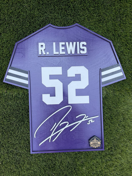 Ray Lewis Wood Jersey 3D Sign - DS