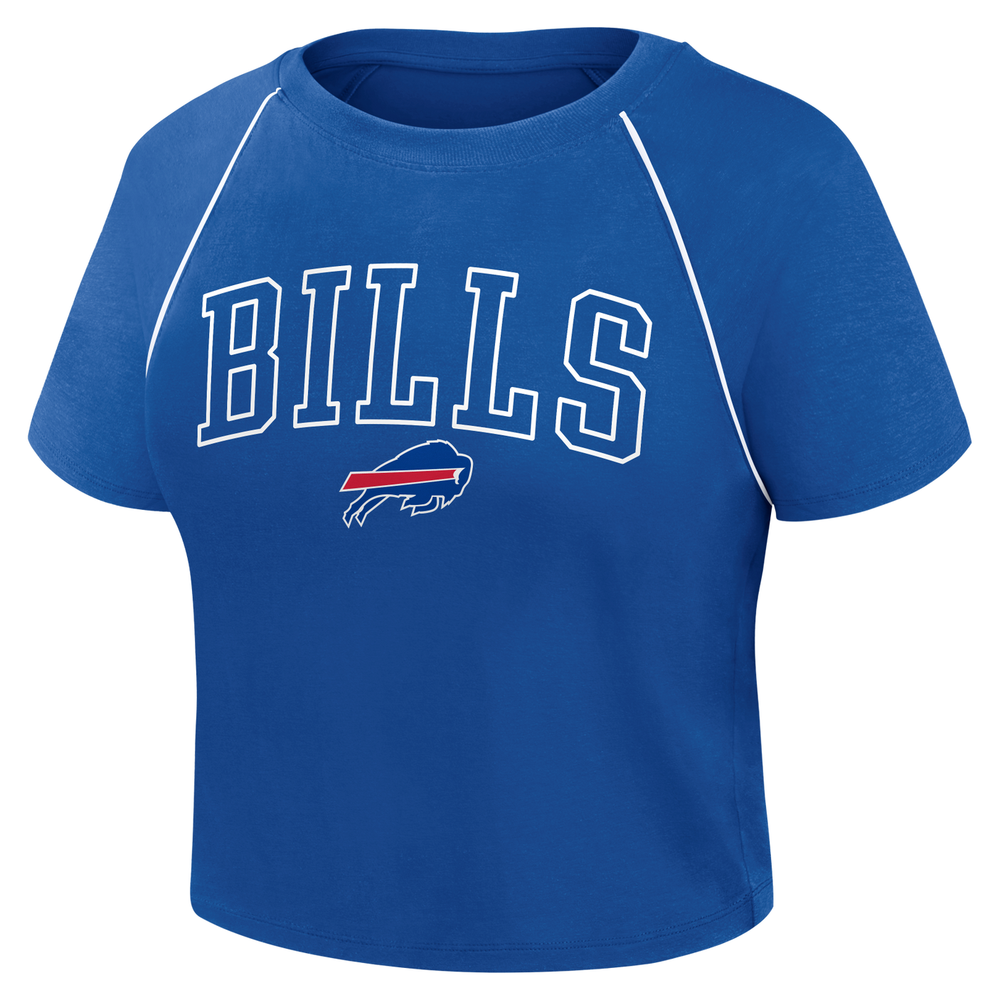 Bills 2026 Fanatics Women's Cropped Short Sleeve Fashion Top