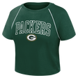 Packers 2026 Fanatics Women's Cropped Short Sleeve Fashion Top Pro Football Hall of Fame