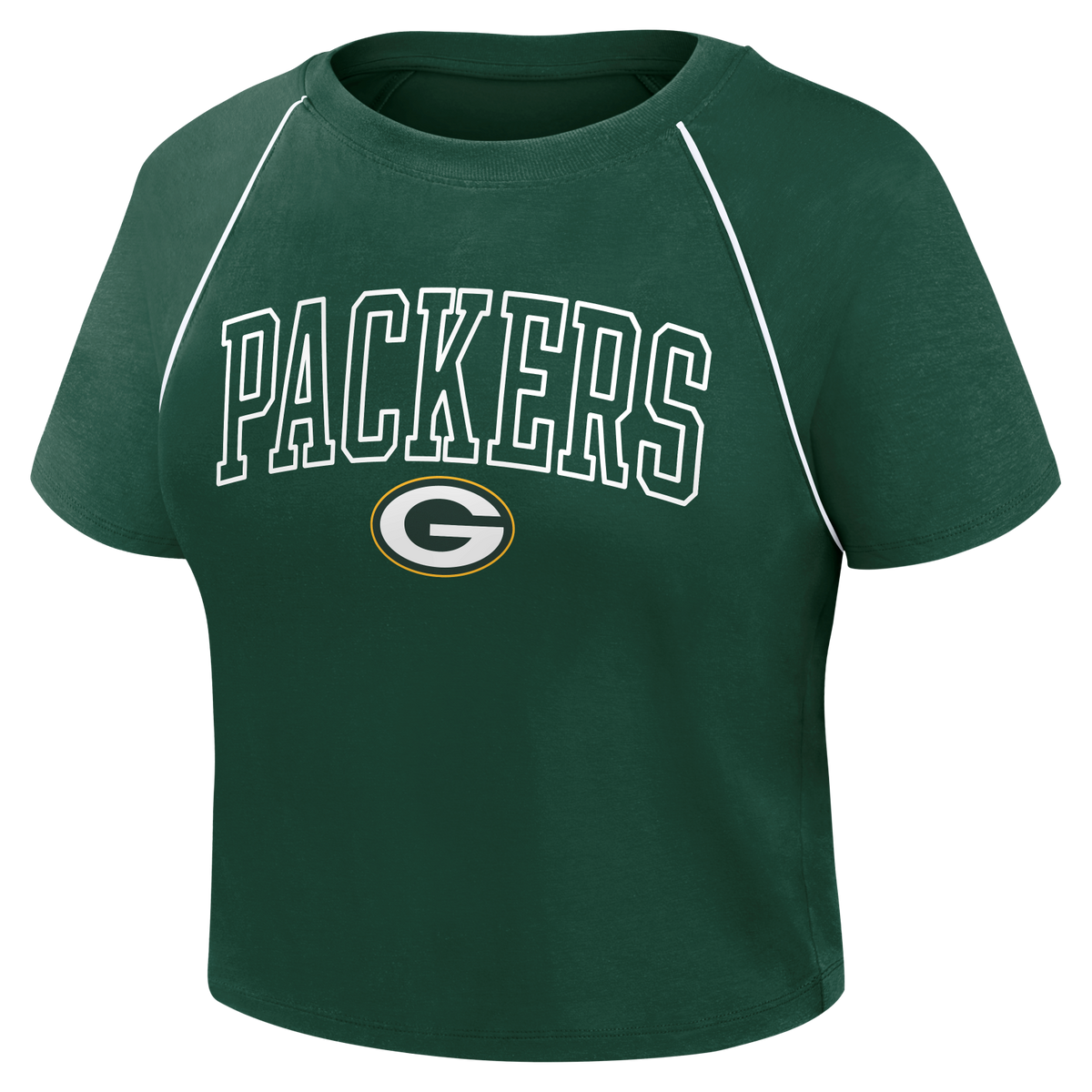 Packers 2026 Fanatics Women's Cropped Short Sleeve Fashion Top Pro Football Hall of Fame
