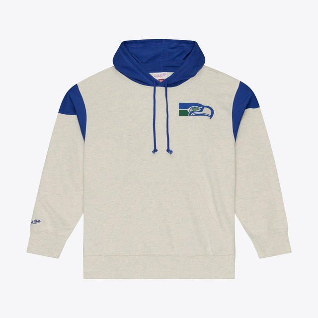 Seahawks 2026 Mitchell & Ness Men's Retro Roots French Terry Hoodie