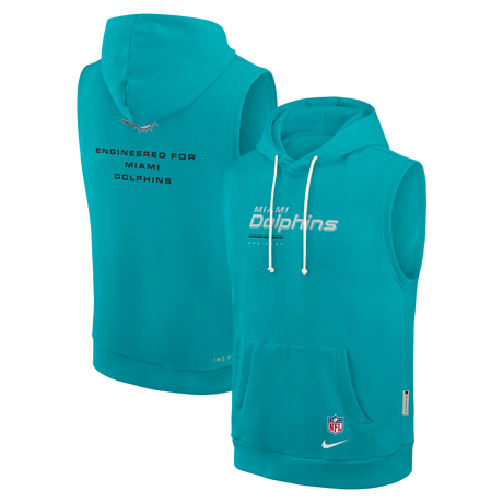Dolphins 2026 Nike Men's Dri-Fit Sleeveless Fleece Hoodie