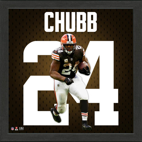 Nick Chubb Impact Jersey Frame