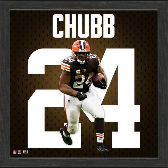 Nick Chubb Impact Jersey Frame