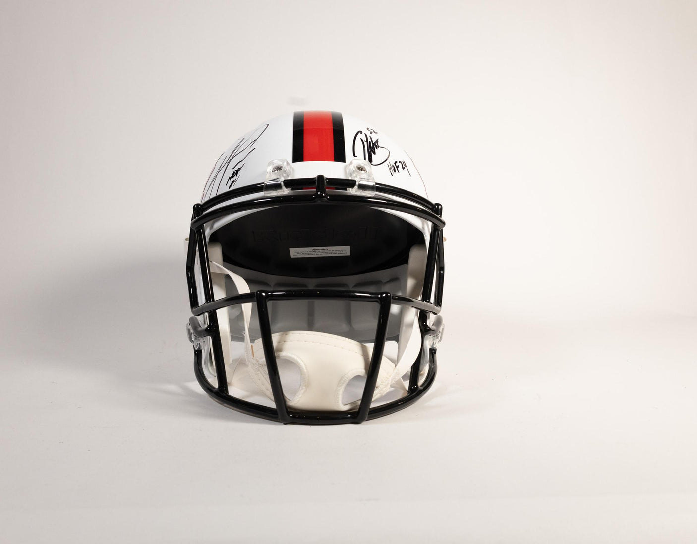 Class of 2024 Autographed Hall of Fame White Speed Replica Helmet