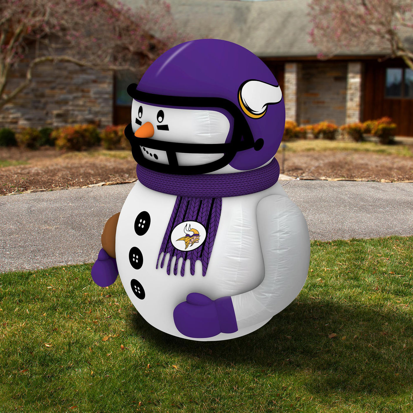 Vikings Team Pride Inflatable Snowman Player
