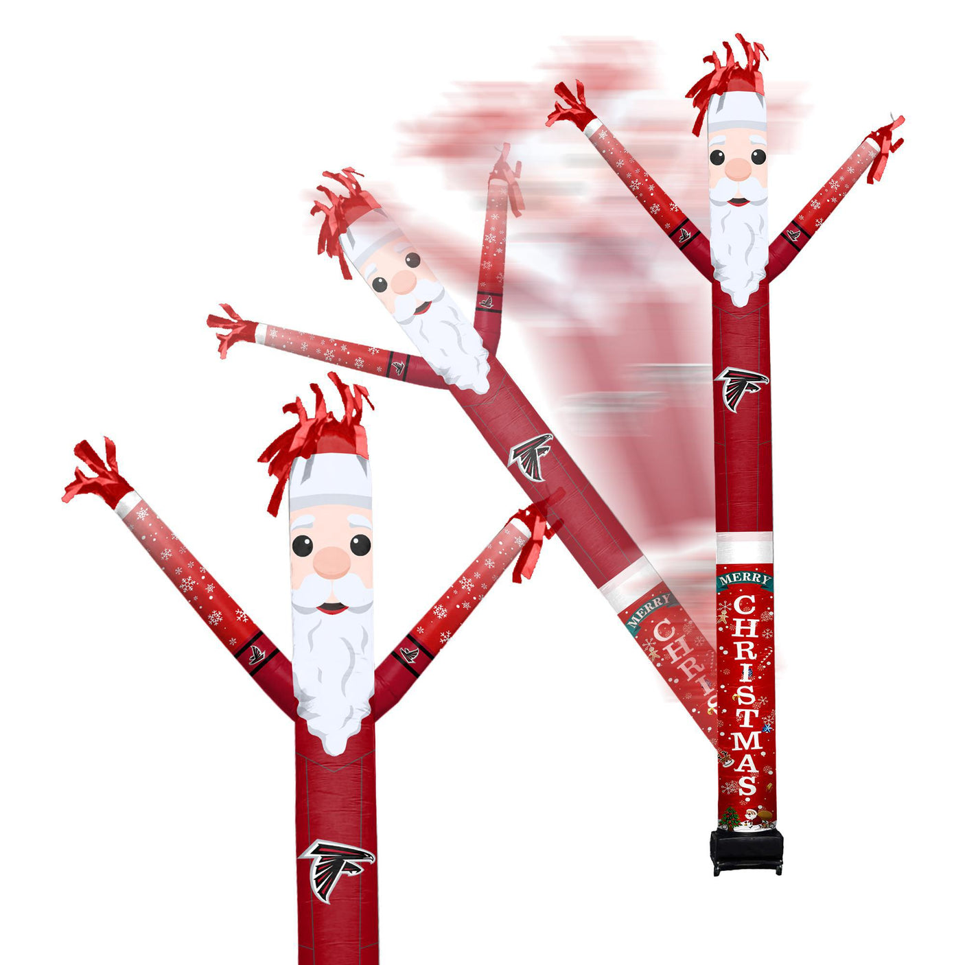 Falcons Team Pride Inflatable Crazy Christmas Santa Sports Fan