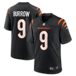 Bengals Joe Burrow Men's Black Nike Game Jersey