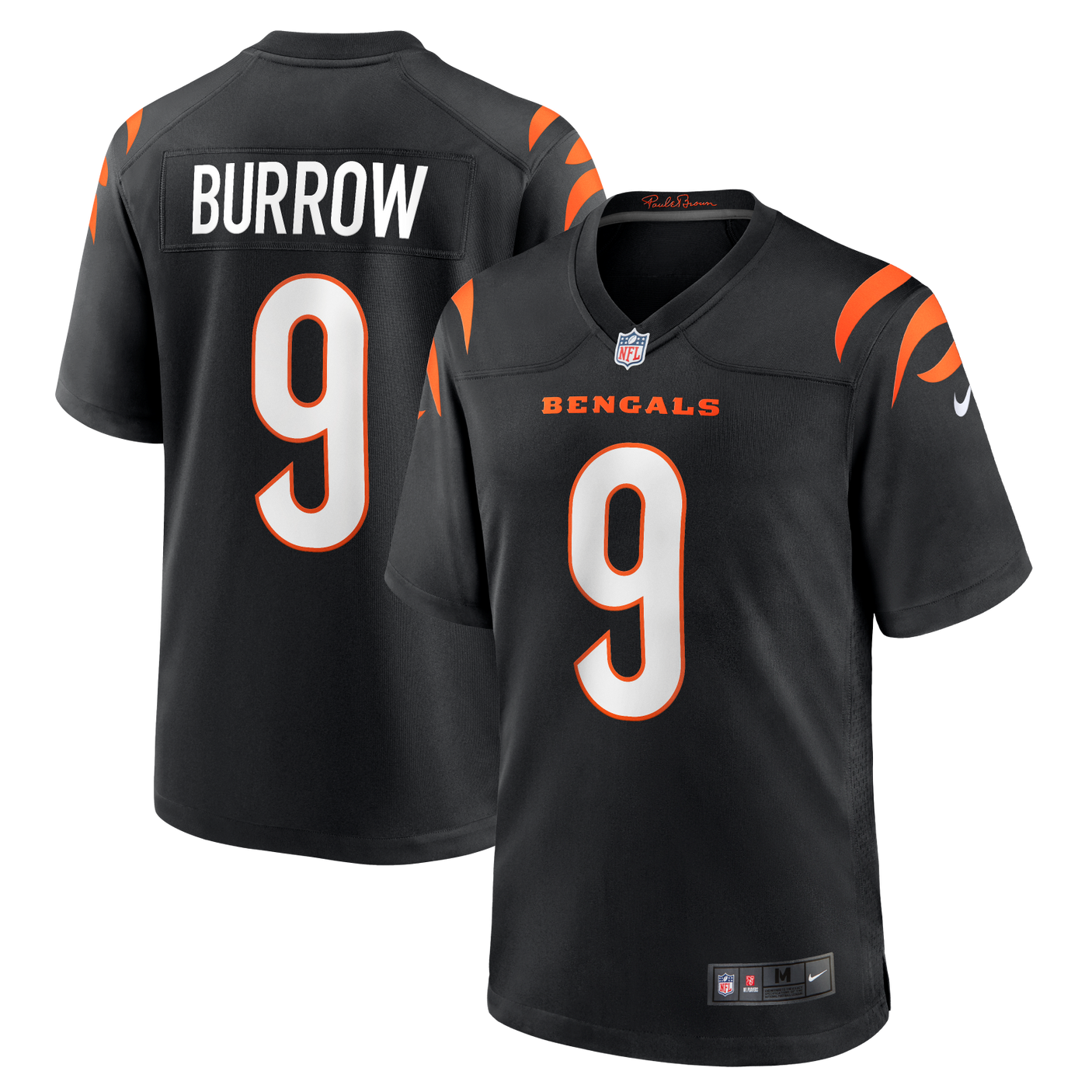 Bengals Joe Burrow Men's Black Nike Game Jersey