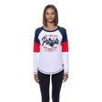 Patriots 2025 New Era Women's White Long Sleeve T-Shirt
