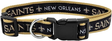 Saints Pets First Satin Dog Collar Pro Football Hall of Fame