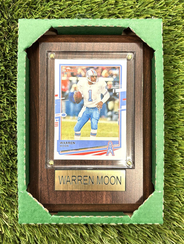 Warren Moon 4x6 Plaque